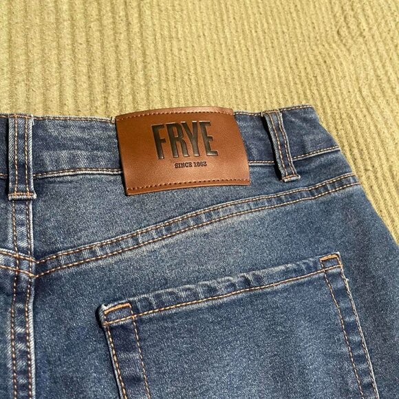 Frye High Waisted Straight Leg Denim Jeans - Picture 7 of 8